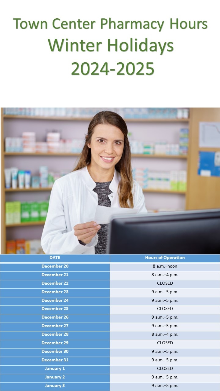 Town Center Pharmacy Hours