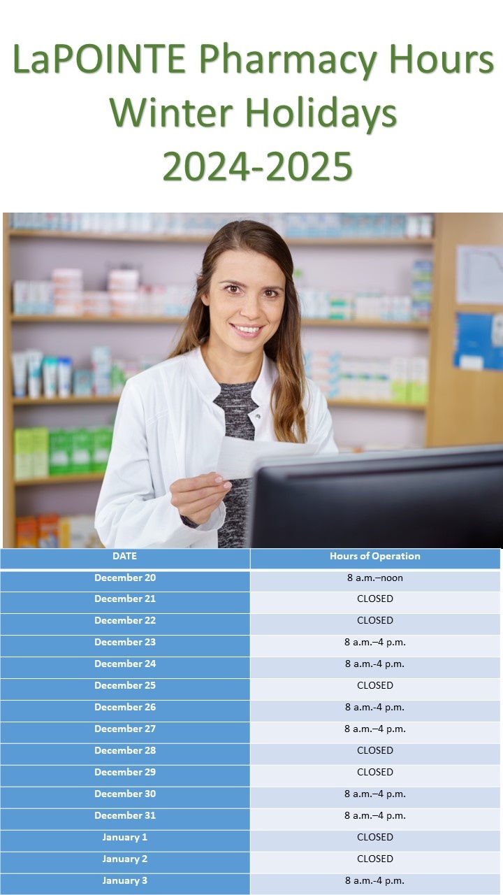 LaPointe Pharmacy Hours