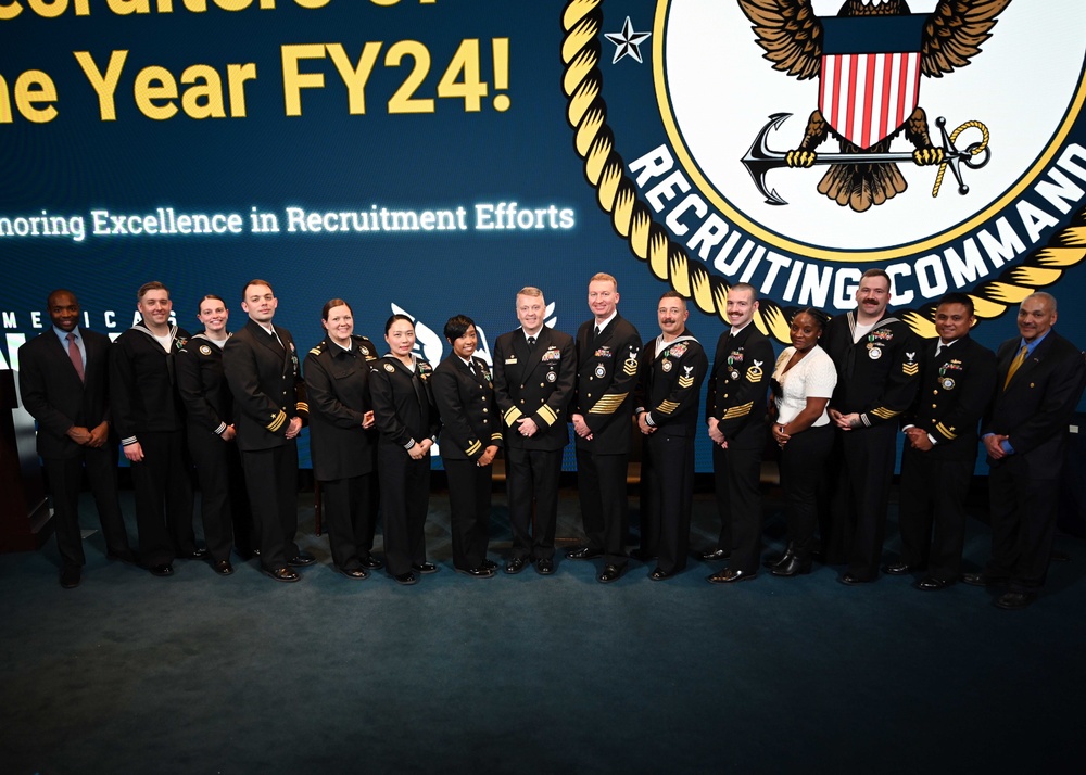 Navy Recruiters of the Year Awarded