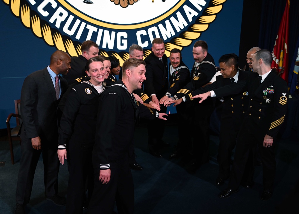 Navy Recruiters of the Year Awarded