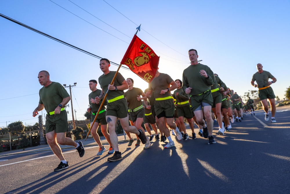 15th MEU Holds Birthday Celebration Motivational Run