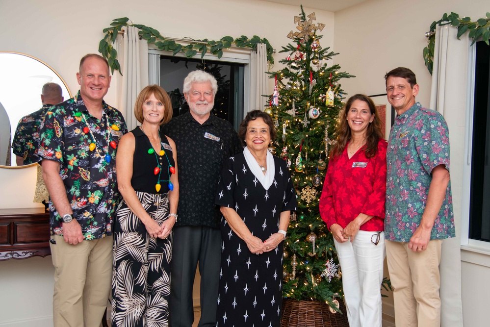 Senior Military Commanders in Guam Host Nimitz House Holiday Party 2024