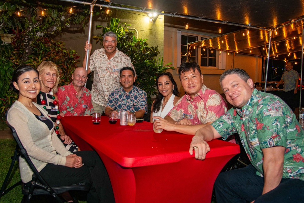 Senior Military Commanders in Guam Host Nimitz House Holiday Party 2024