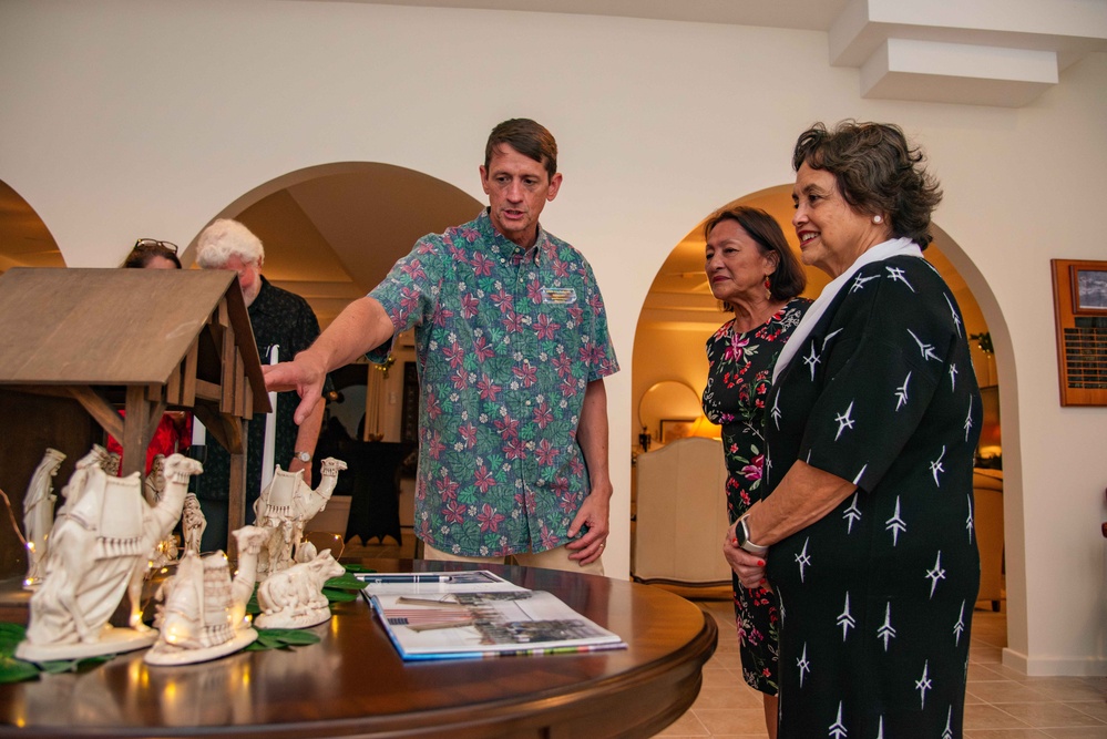 Senior Military Commanders in Guam Host Nimitz House Holiday Party 2024