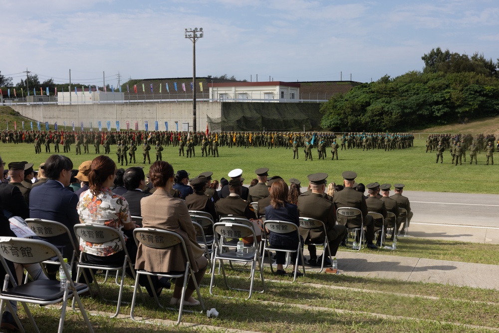 JGSDF 15th Brigade 14th Anniversary and Camp Naha 52nd Anniversary Ceremony