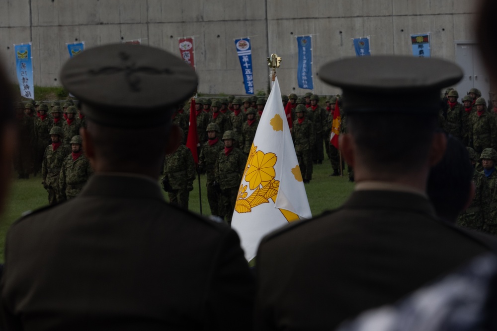 JGSDF 15th Brigade 14th Anniversary and Camp Naha 52nd Anniversary Ceremony