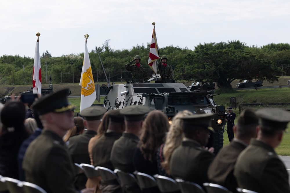 JGSDF 15th Brigade 14th Anniversary and Camp Naha 52nd Anniversary Ceremony