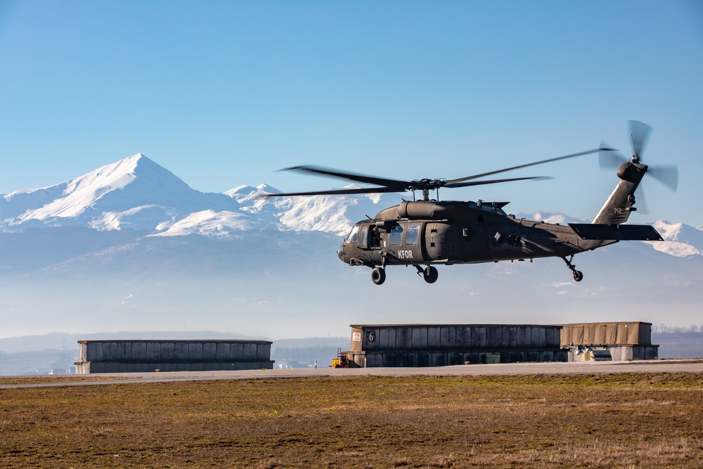 NATO-led KFOR 34 multinational soldiers train together to maintain interoperability