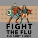 U.S. Naval Hospital Naples 2024 Fight the Flu Campaign Posters