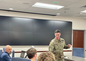Middle East District Commander Engages Army Fellows During Greening Event