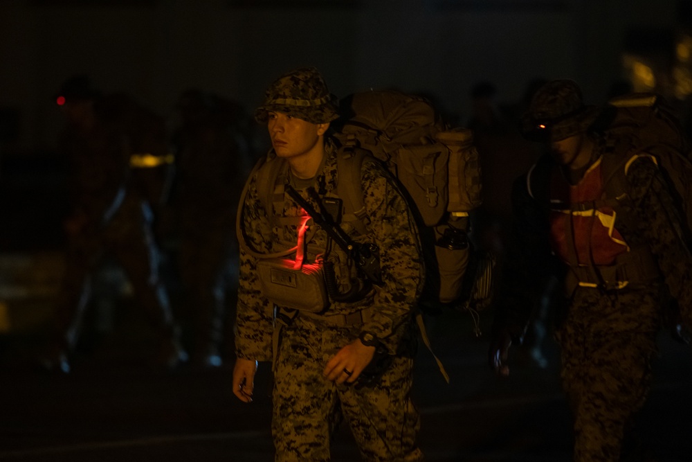 12th MLR Marines Participate in a Hike