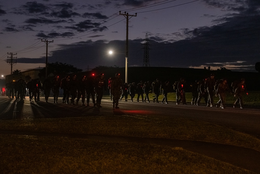 12th MLR Marines Participate in a Hike