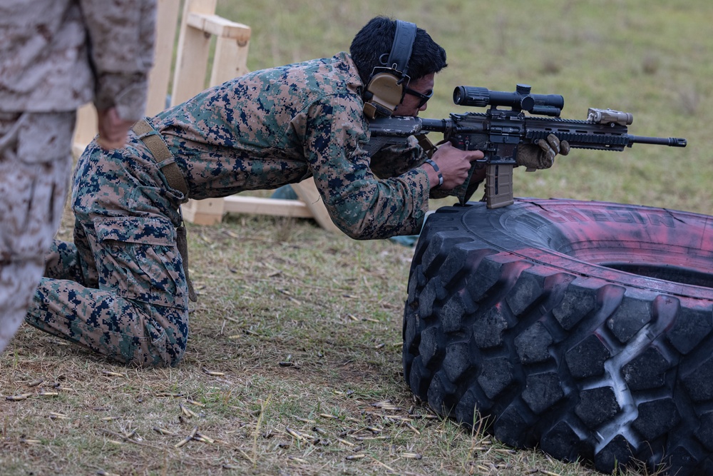 12th MLR Marines Practice for a Shooting Competition