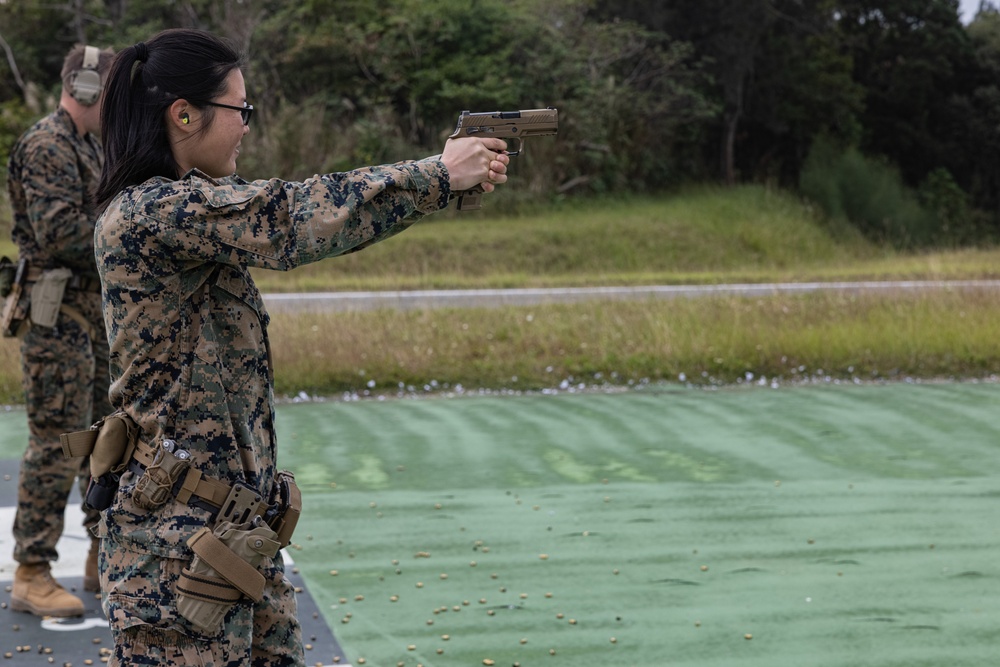 12th MLR Marines Practice for a Shooting Competition