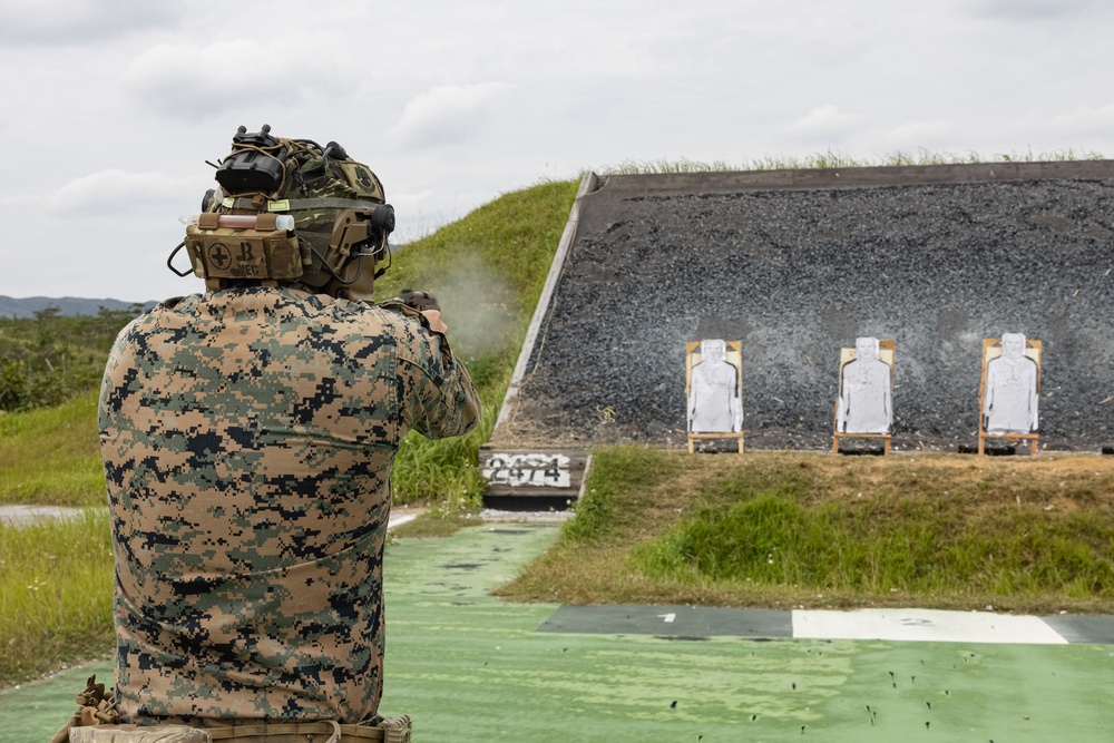 12th MLR Marines Practice for a Shooting Competition