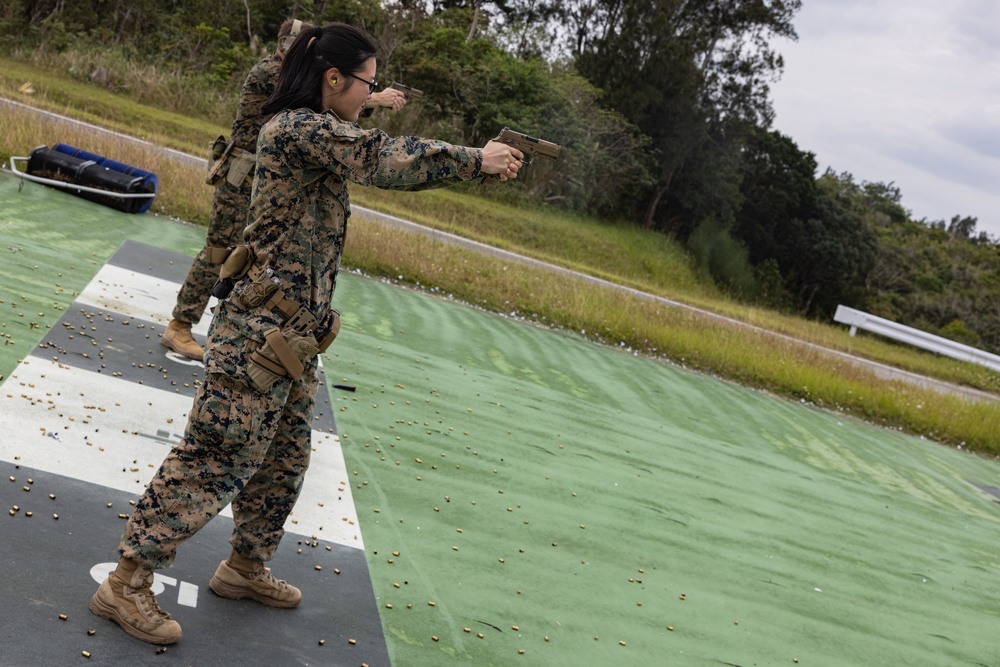 12th MLR Marines Practice for a Shooting Competition