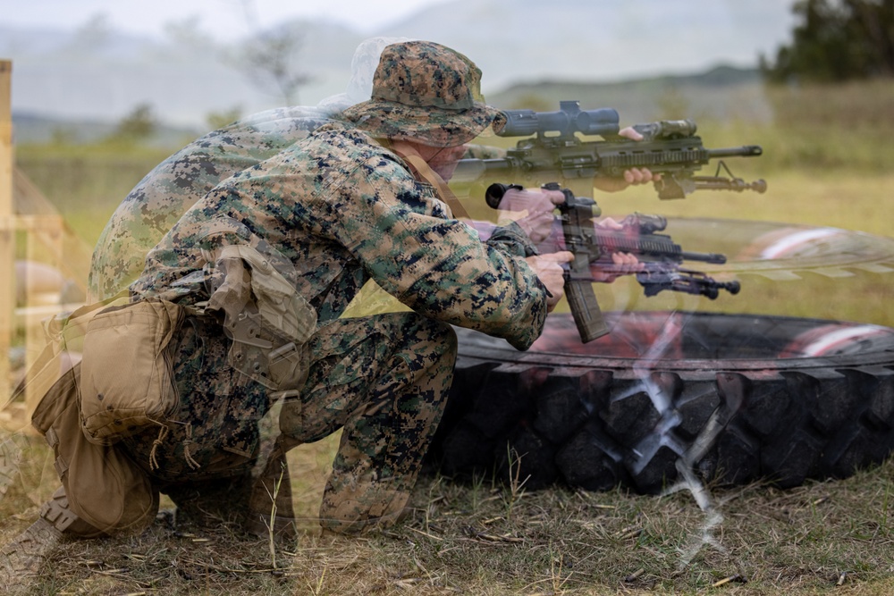 12th MLR Marines Practice for a Shooting Competition