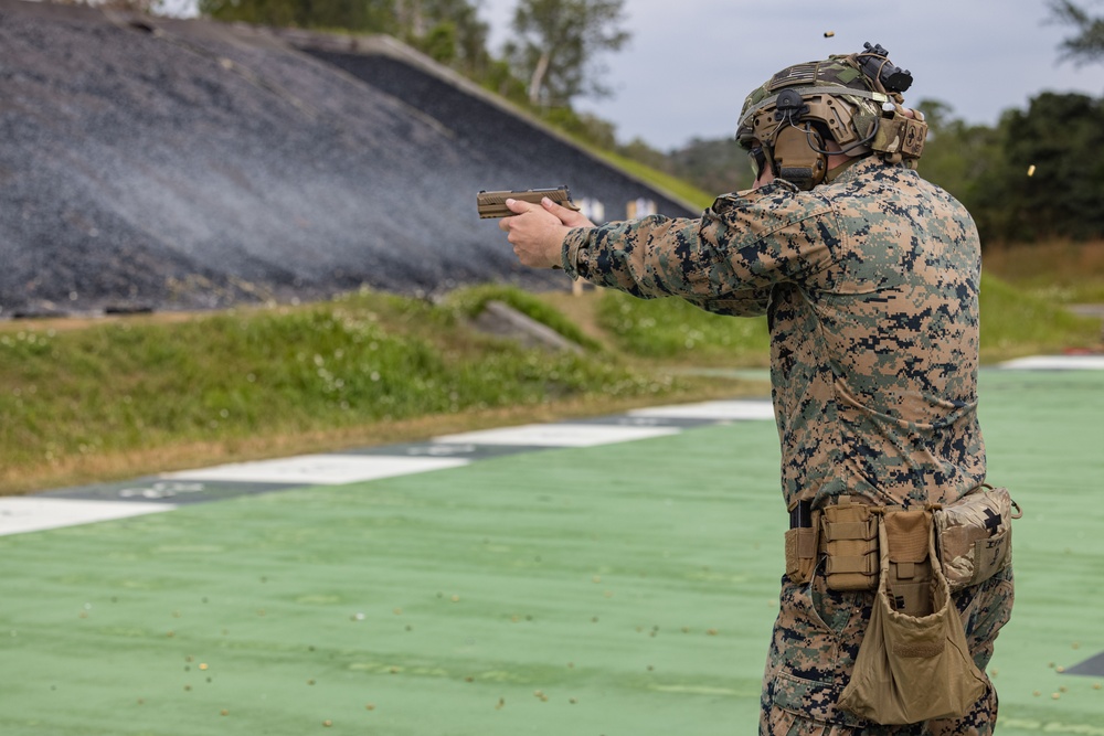 12th MLR Marines Practice for a Shooting Competition