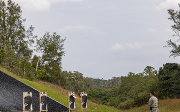 12th MLR Marines Practice for a Shooting Competition