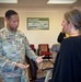 Maj. Gen. Daryl Hood coins DoDEA Director Dr. Beth Schiavino-Narvaez