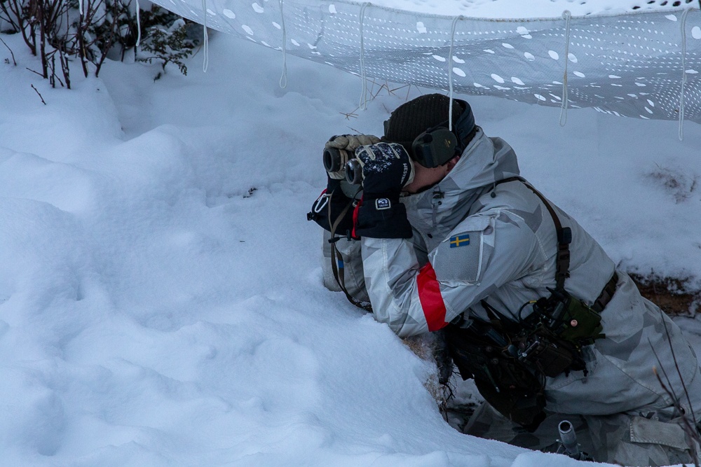 Swedish Arctic Rangers Train During Exercise Adamant Serpent 25