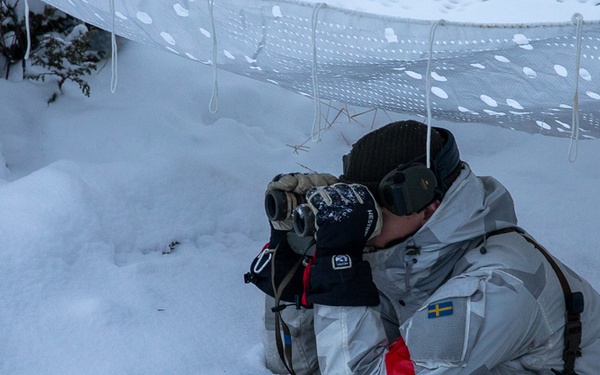 Swedish Arctic Rangers Train During Exercise Adamant Serpent 25