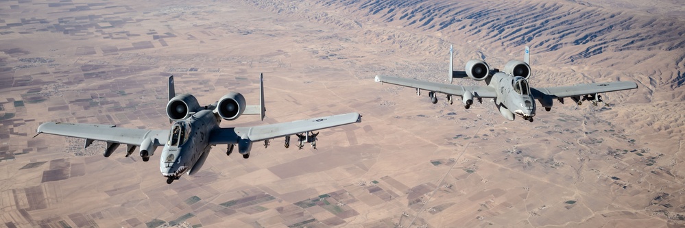 AFCENT A-10s fly “low and slow” over USCENTCOM AOR