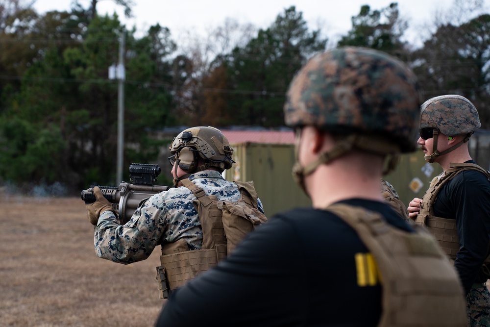 Marines train nonlethal tactics at EOTG