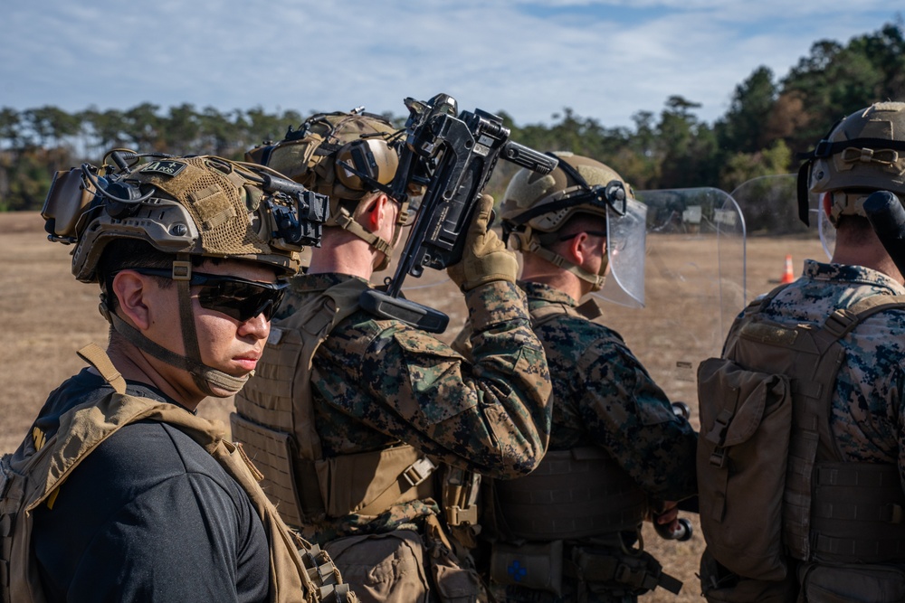 Marines train nonlethal tactics at EOTG