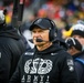 Coach Monken Army vs Navy football game