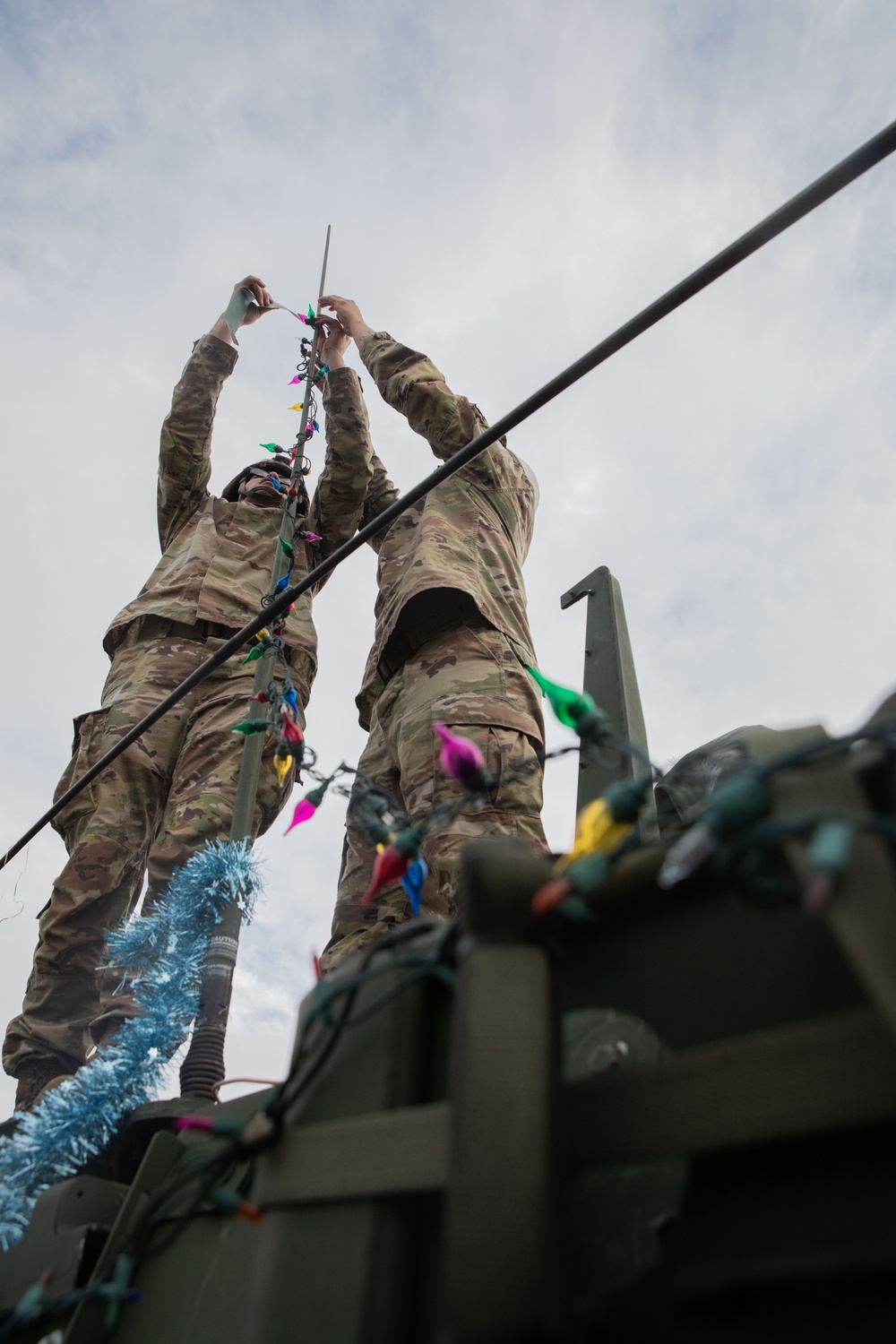 2nd Cavalry Regiment Decorates Convoy Vehicles for Holiday Dragoon Ride