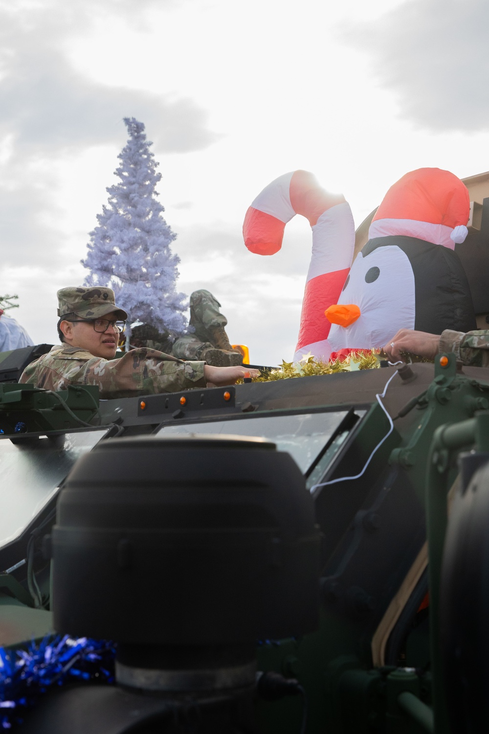 2nd Cavalry Regiment Decorates Convoy Vehicles for Holiday Dragoon Ride