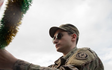 2nd Cavalry Regiment Decorates Convoy Vehicles for Holiday Dragoon Ride