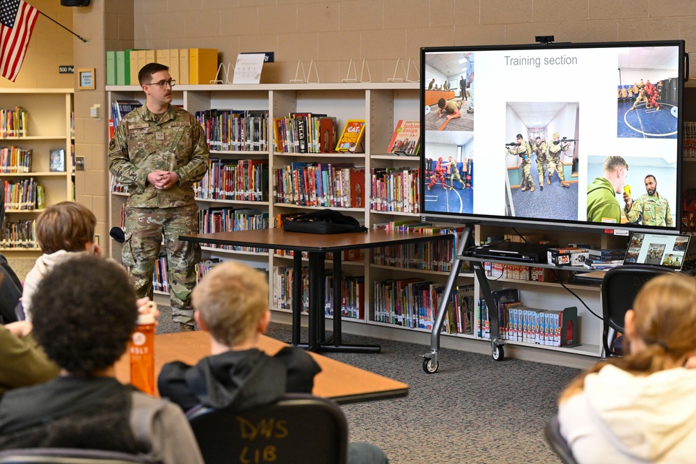 Ellsworth Raiders visit Douglas Middle School during career week