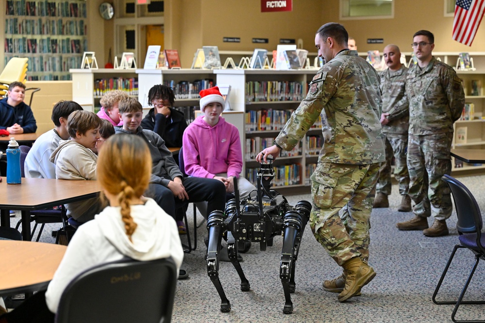 Ellsworth Raiders visit Douglas Middle School during career week