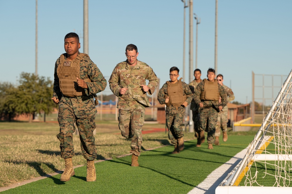 Dyess Airmen, Marines train in the Marine Corps Martial Arts Program