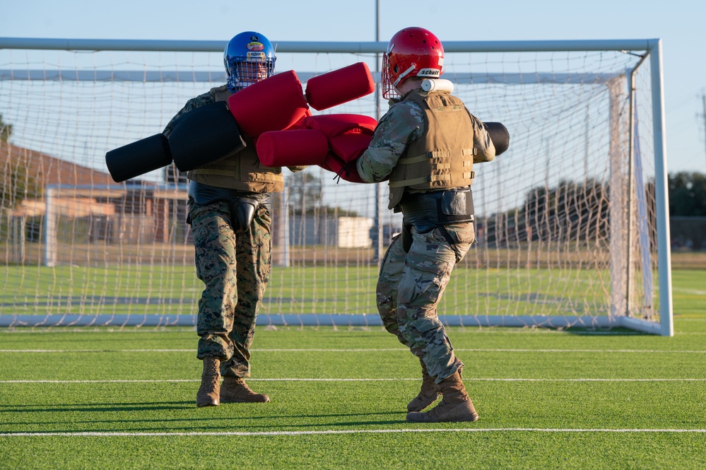 Dyess Airmen, Marines train in the Marine Corps Martial Arts Program