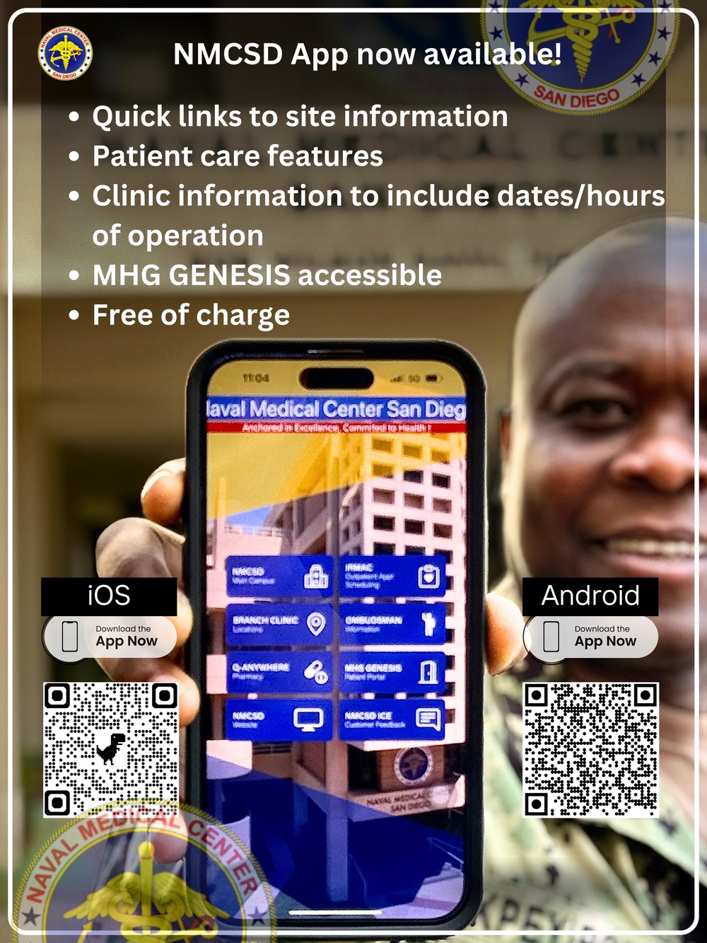 Naval Medical Center San Diego Launches Android Version of Mobile App