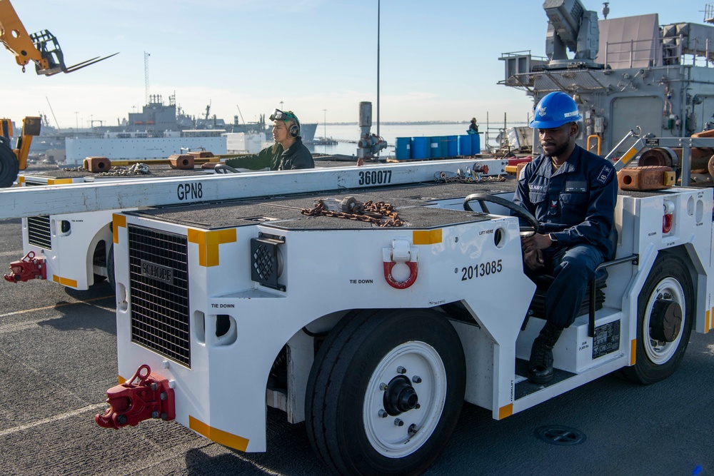 Makin Island Aviation Equipment Moves