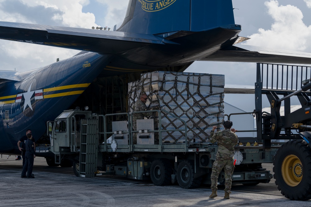 Blue Angels: Toys for Tots at 156th Wing