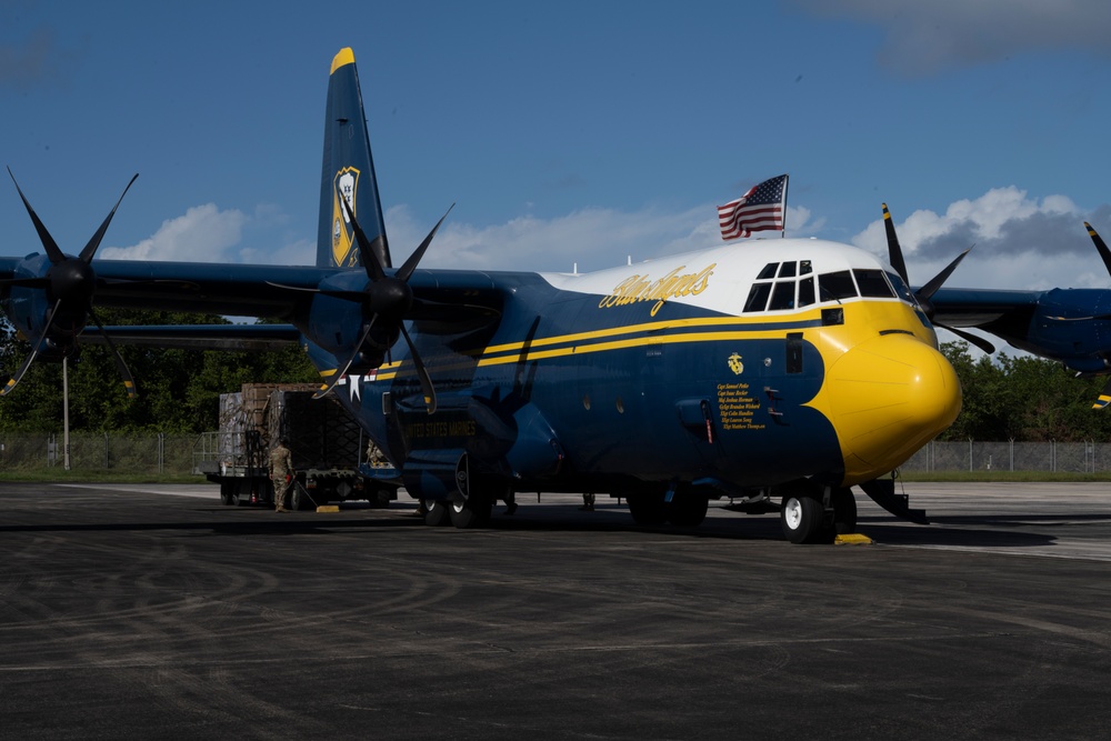 Blue Angels: Toys for Tots at 156th Wing