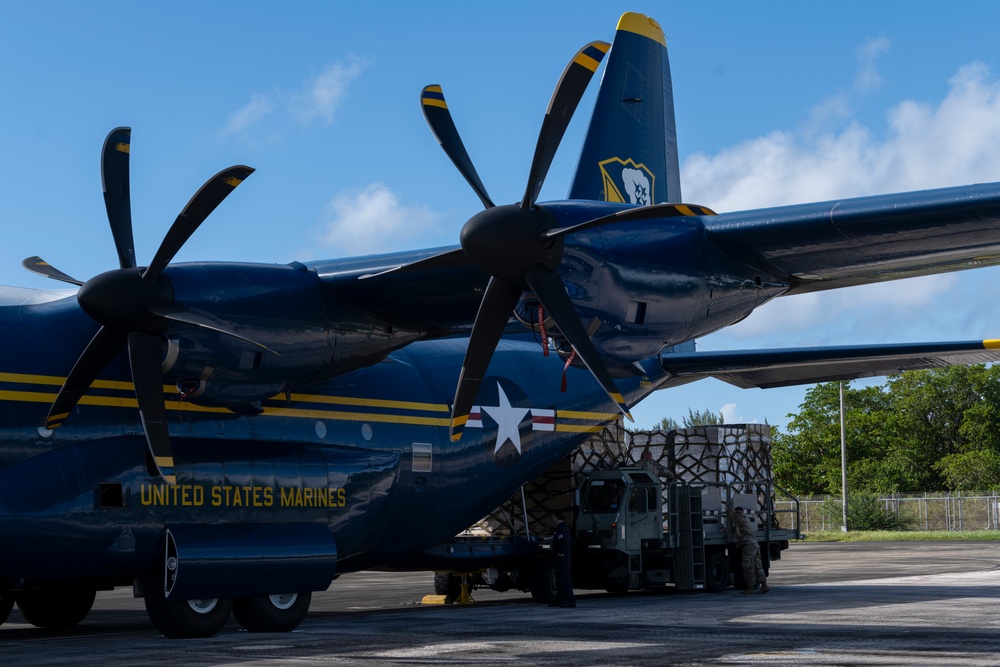 Blue Angels: Toys for Tots at 156th Wing