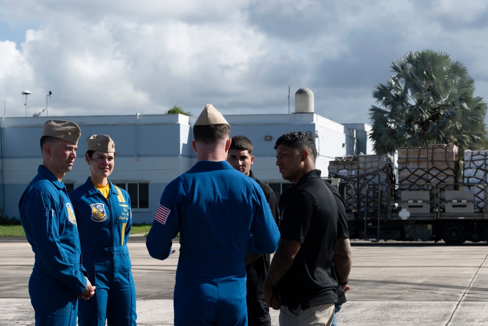 Blue Angels: Toys for Tots at 156th Wing