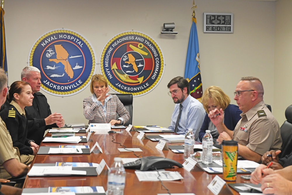 Acting Assistant Secretary of Defense for Health Affairs Seileen Mullen visits NMRTC Jacksonville