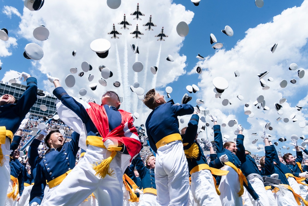 USAFADS perform at USAFA Graduation