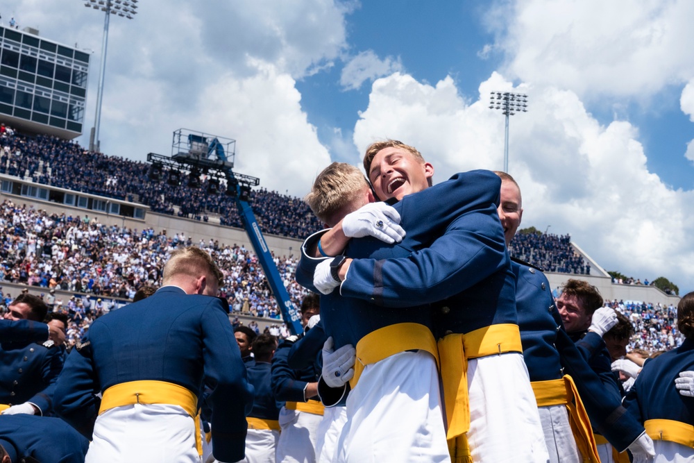 USAFADS perform at USAFA Graduation