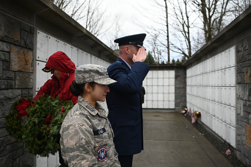 62d Airlift Wing honors veterans during Wreaths Across America