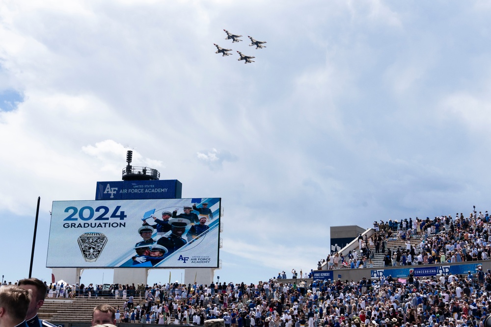 USAFADS perform at USAFA Graduation