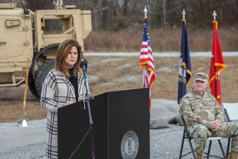 Kentucky Guard leaders break ground on training range