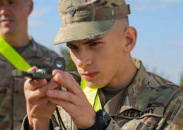 U.S. Army Soldiers with the 7th MPAD conduct land navigation
